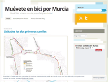 Tablet Screenshot of mueveteenbicipormurcia.com